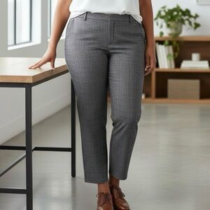 LEE Black Patterned Straight-Leg Pants - Size 20 Petite Plus Size